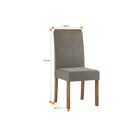 Conjunto Sala De Jantar Mesa Julia 160cm Tampo Vidro/mdf Com