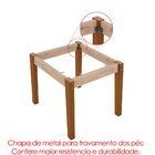 Conjunto Sala De Jantar Mesa Julia Tampo Giratório E 6 Cadeir