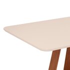 Conjunto Sala De Jantar Mesa Kiara 160cm Tampo Vidro/mdf Com