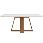 Conjunto Sala De Jantar Mesa Kiara 160cm Tampo Vidro/mdf Com