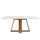 Conjunto Sala De Jantar Mesa Kiara 160cm Tampo Vidro/mdf Com