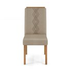 Conjunto Sala De Jantar Mesa Kiara 160x90cm Tampo Vidro/mdf C