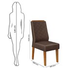 Conjunto Sala De Jantar Mesa Kiara 160x90cm Tampo Vidro/mdf C