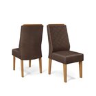 Conjunto Sala De Jantar Mesa Kiara 160x90cm Tampo Vidro/mdf C