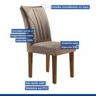 Conjunto Sala De Jantar Mesa Laguna Tampo Slim Plus Vidro 120