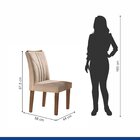 Conjunto Sala De Jantar Mesa Laguna Tampo Slim Plus Vidro 120