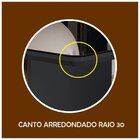 Conjunto Sala De Jantar Mesa Lara 2000 Tampo Vidro Canto Arre