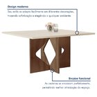 Conjunto Sala De Jantar Mesa Laura Tampo Dakota Plus 120x80cm