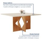 Conjunto Sala De Jantar Mesa Laura Tampo Dakota Plus 160x80cm