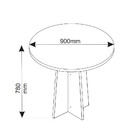 Conjunto Sala De Jantar Mesa Lavinia E 4 Cadeiras Roma Viero