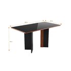 Conjunto Sala De Jantar Mesa Lia Tampo Vidro Com 6 Cadeiras C