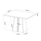 Conjunto Sala De Jantar Mesa Libia Com 4 Cadeiras Sol  Mel/bl