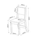 Conjunto Sala De Jantar Mesa Libia Com 4 Cadeiras Sol  Mel/bl