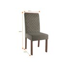 Conjunto Sala De Jantar Mesa Livia 120x80cm Com 4 Cadeiras Ju