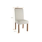 Conjunto Sala De Jantar Mesa Louise 160cm Tampo Vidro/mdf Com