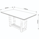 Conjunto Sala De Jantar Mesa Louise Com Vidro 160cm 6 Cadeira