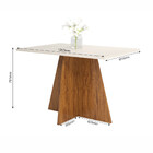 Conjunto Sala De Jantar Mesa Lyra 4 Cadeiras Roma Viero