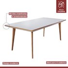 Conjunto Sala De Jantar Mesa Mad 135cm Com 4 Cadeiras Deborae