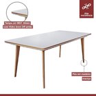 Conjunto Sala De Jantar Mesa Mad 135cm Com 4 Cadeiras Versale