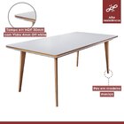 Conjunto Sala De Jantar Mesa Mad 160cm Com 6 Cadeiras Hydra e