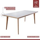 Conjunto Sala De Jantar Mesa Mad 160cm Com 6 Cadeiras Hydra e