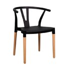 Conjunto Sala De Jantar Mesa Madeira Maciça 6 Cadeiras Wishbo