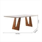 Conjunto Sala De Jantar Mesa Madeira Maciça E 6 Cadeiras Natu