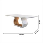 Conjunto Sala De Jantar Mesa Madeira Maciça Sarah E 8 Cadeira