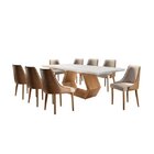 Conjunto Sala De Jantar Mesa Madeira Maciça Sarah E 8 Cadeira