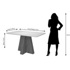 Conjunto Sala De Jantar Mesa Maitê 130cm 4 Cadeiras Nicole Ci