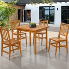 Conjunto Sala De Jantar Mesa Mariah C/ 4 Cadeiras Mad Ripada