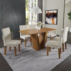 Conjunto Sala De Jantar Mesa Medelin Com 6 Cadeiras Venus  Pi