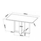 Conjunto Sala De Jantar Mesa Merlot 6 Cadeiras Cristal Viero