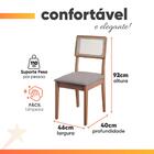 Conjunto Sala De Jantar Mesa Miami 1,20m 4 Cadeiras Santiago