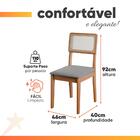 Conjunto Sala De Jantar Mesa Miami 1,20m 4 Cadeiras Santiago