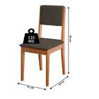 Conjunto Sala De Jantar Mesa Miami Quadrada 1,20m 4 Cadeiras