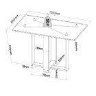 Conjunto Sala De Jantar Mesa Milani Com 4 Cadeiras Sol Viero