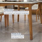 Conjunto Sala De Jantar Mesa Monalisa Com 4 Cadeiras Lady Em