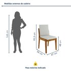 Conjunto Sala De Jantar Mesa Monalisa Com 4 Cadeiras Lady Em
