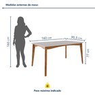 Conjunto Sala De Jantar Mesa Monalisa Com 4 Cadeiras Rainha E