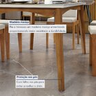 Conjunto Sala De Jantar Mesa Monalisa Com 6 Cadeiras Lady Em