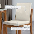 Conjunto Sala De Jantar Mesa Monalisa Com 6 Cadeiras Lady Em