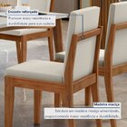 Conjunto Sala De Jantar Mesa Monalisa Com 6 Cadeiras Lady Em