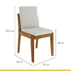 Conjunto Sala De Jantar Mesa Monalisa Com 6 Cadeiras Lady Nes