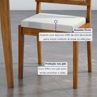 Conjunto Sala De Jantar Mesa Monalisa Com 6 Cadeiras Rainha E