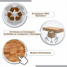 Conjunto Sala De Jantar Mesa Natal Tampo Vidro/mdf Com 4 Cade