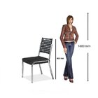 Conjunto Sala De Jantar Mesa Natani 160x90cm Com 6 Cadeiras N