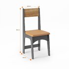 Conjunto Sala De Jantar Mesa Nicoli Retangular 110x68cm Com 4