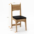 Conjunto Sala De Jantar Mesa Nicoli Retangular 110x68cm Com 4