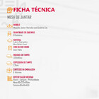 Conjunto Sala De Jantar Mesa Noronha 220cm Madeira Tampo Lami